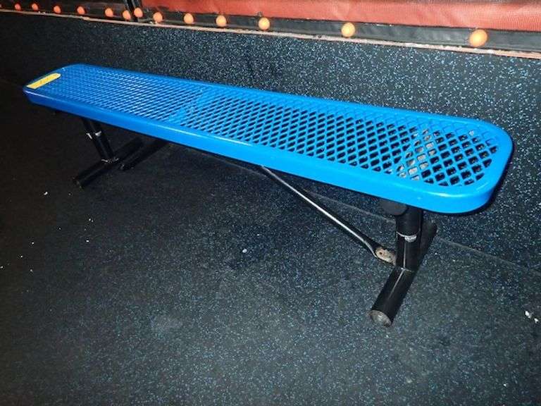 U-Line Heavy Duty Metal 6' Bench  (Missing Bolt)