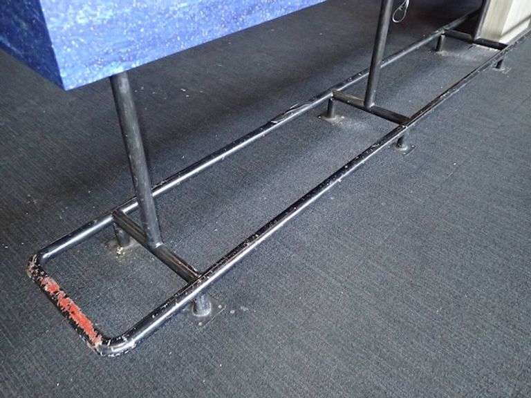 (EMPTY) Counter w/ Steel Foot Railings