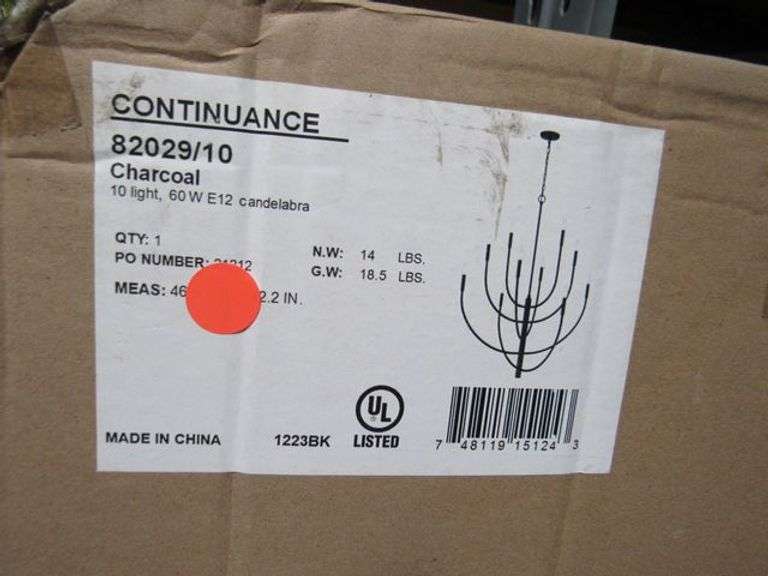 LOT OF APPROX. (13) BOXES, PRIMO INTERNATIONAL WALL LANTERNS, ELECTRIC CRAFTMADE 55604-FB, SATCO 16.5W LED REFLECTORS, PRIMO YK-20E-ORB LIGHTING CONTINUANCE 82029/10 CHARCOAL CANDELABRA
