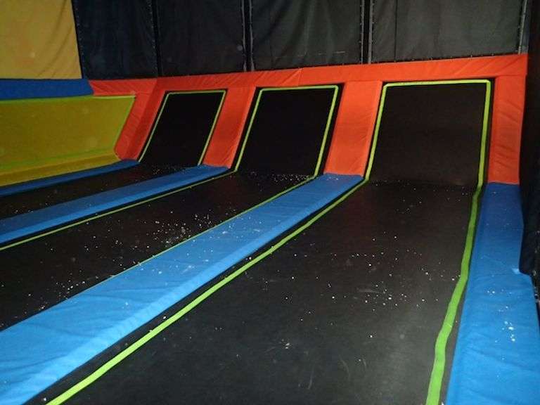 Dodgeball Trampoline Zone Approx. 50' X 25' X 12.5'