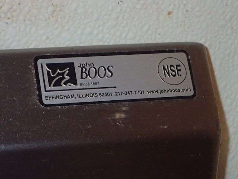 John Boos Rolling Stainless Steel NSF Prep Table