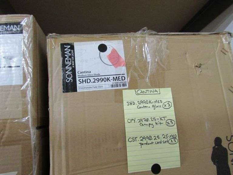 LOT, (14) ASSORTED SONNEMAN ITEMS - (1) SHD.299OK-MED, (5) 7482.97-WL, (4) 3842.01, (3) CST.2960.01 AND (1) CST.2960.01