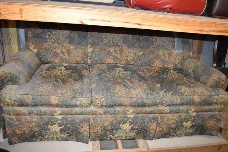 (2) WOOD SHELVES WITH CONTENTS INCLUDING FURNITURE AND FOAM PIECES - APPROX. 96" X 45" X 96" EACH