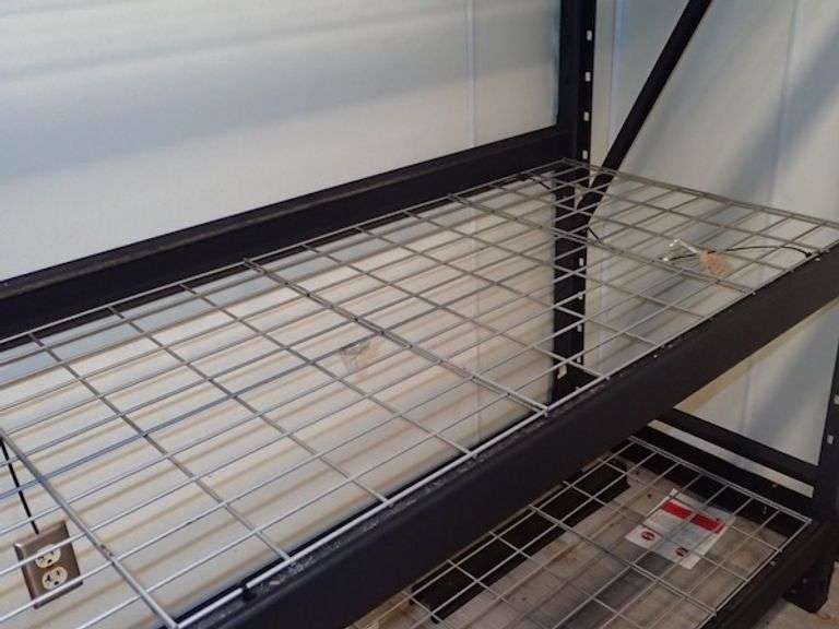 Metal NSF Racking w/ Wire Decking Shelves 7'4" X 2' X 7'5"