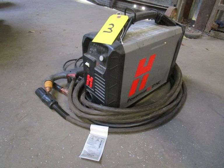 HYPERTHERM 45 SYNC PLASMA CUTTER WITH LEADS AND CUTTING TORCH