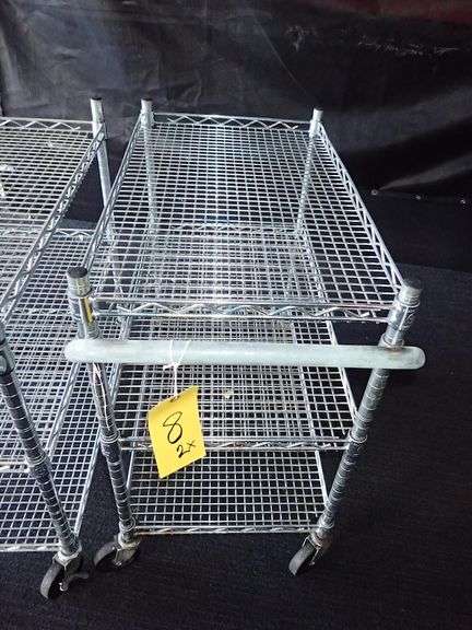 Seville Classics Metal NSF Cart w/ Three Shelves **sold 2X the money**