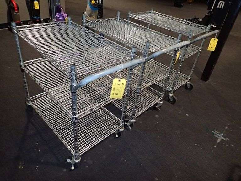 Seville Classics Metal NSF Cart w/ Three Shelves **sold 3X the money**