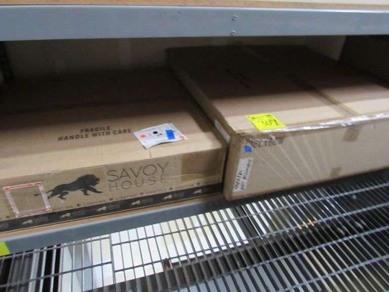 LOT OF (3) BOXES, (1) SAVOY HOUSE 7-7772-6-180 PENDANT, (1) M100103NB PENDANT, (1) SAVOY HOUSE 3-321-4-89 PENDANT