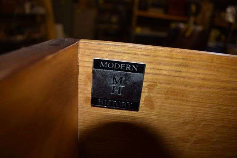 MODERN HISTORY 6-DRAWER CHEST, WOOD - APPROX. 54" X 23" X 41"