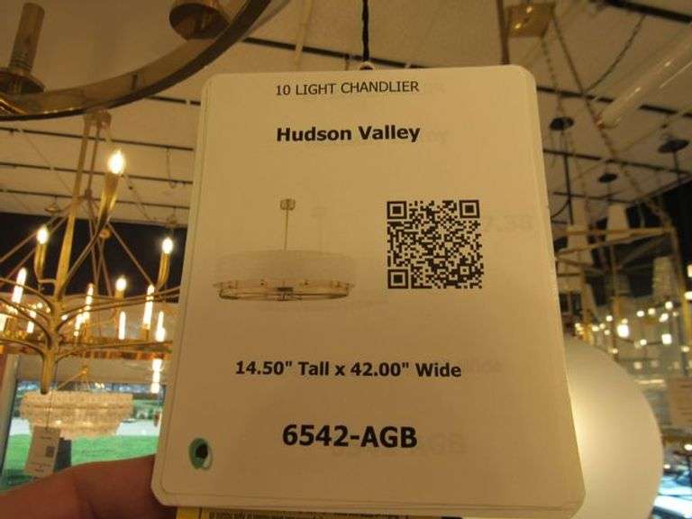 CHANDELIER OR PENDANT AS SHOWN * REFER TO PHOTOS * BUYER RESPONSIBLE FOR REMOVAL - BRING TOOLS AND LADDER AS ITEMS ARE CEILING MOUNTED 12'-14' CEILING HEIGHT*