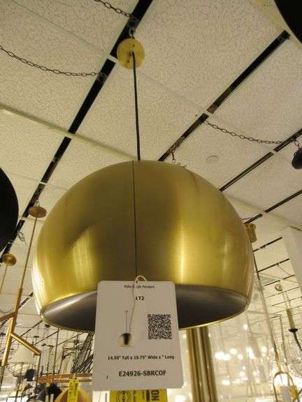 CHANDELIER OR PENDANT AS SHOWN * REFER TO PHOTOS * BUYER RESPONSIBLE FOR REMOVAL - BRING TOOLS AND LADDER AS ITEMS ARE CEILING MOUNTED 12'-14' CEILING HEIGHT*