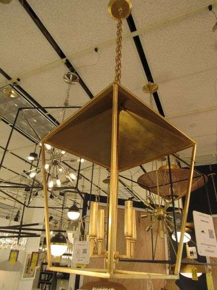CHANDELIER OR PENDANT AS SHOWN * REFER TO PHOTOS * BUYER RESPONSIBLE FOR REMOVAL - BRING TOOLS AND LADDER AS ITEMS ARE CEILING MOUNTED 12'-14' CEILING HEIGHT*