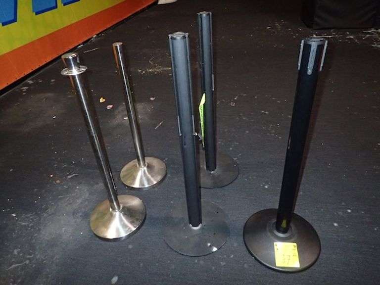 (8) Assorted Crowd Divider Barrier Stands