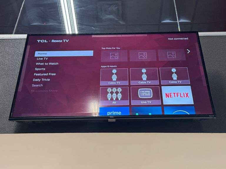 (3) 55" TCL Wall Mounted Televisions **sold 3X the money**