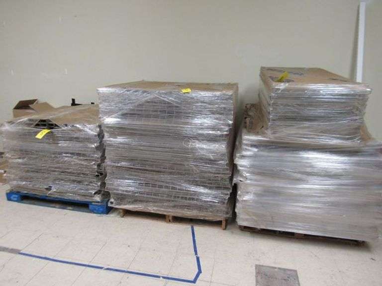 (3) SKIDS OF ASSORTED WIRE DECKING INSERTS FOR PALLET RACK, 24", 42", ETC.