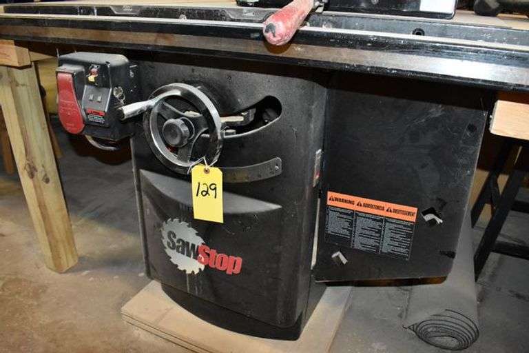 SAW STOP 10' PROFESSION CABINET SAW MDL CB53230 S/N 06303219 230-V 5-HP 3-PHASE