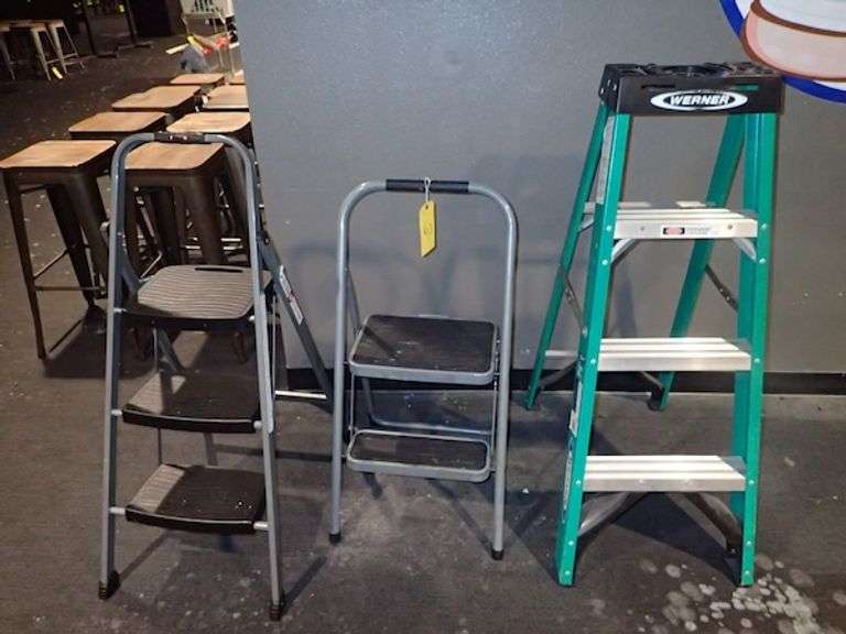 (3) Assorted Step Ladders