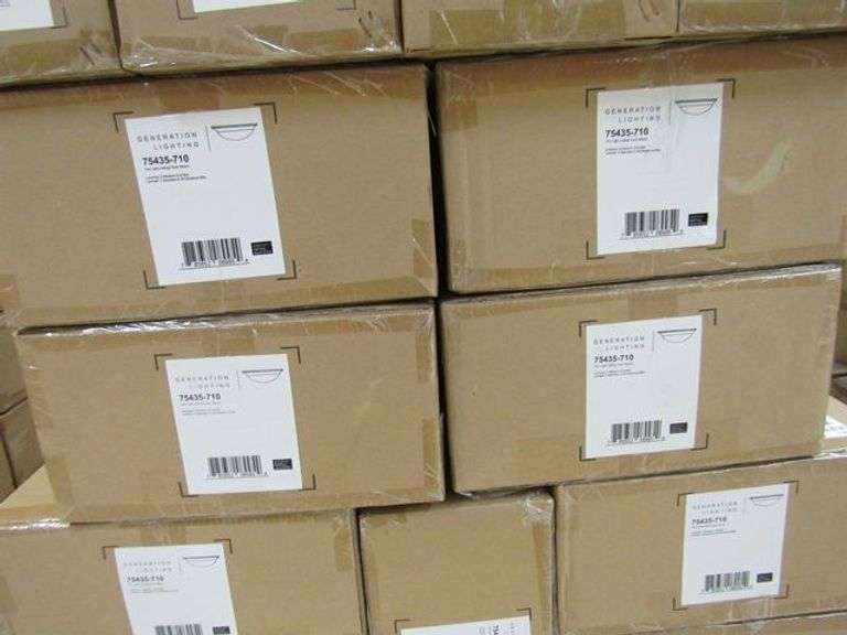 (1) SKID OF APPROX. (14) GENERATION 4-LIGHT WALL/BATH SCONCES #4420904-962 & (28) 2-LIGHT CEILING FLUSH MOUNT LIGHTS #75435-710
