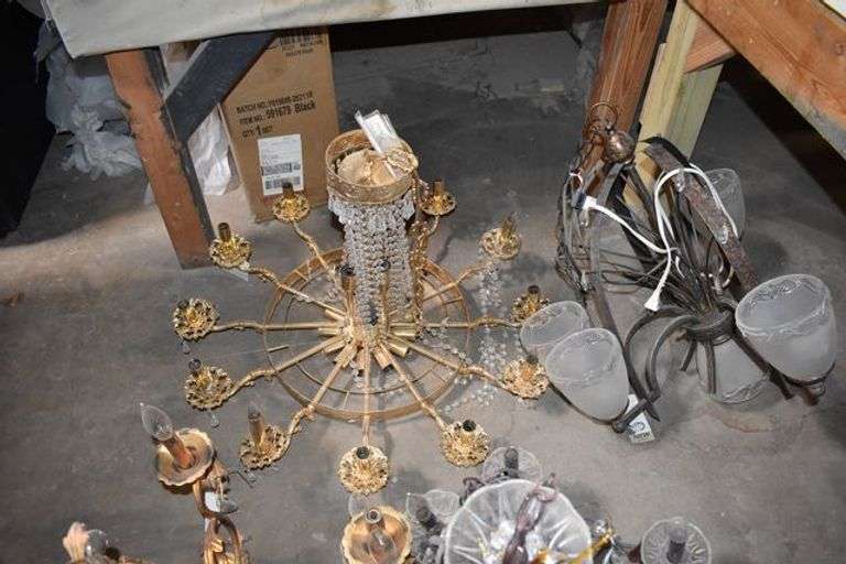 (6) ASSORTED CHANDELIERS AS SHOWN