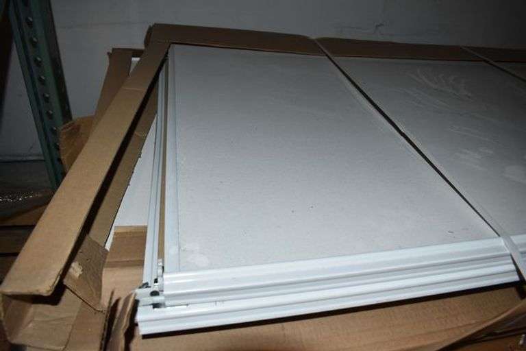 (6) BYPASS WHTIE VINYL, 6-0 X 6-8
