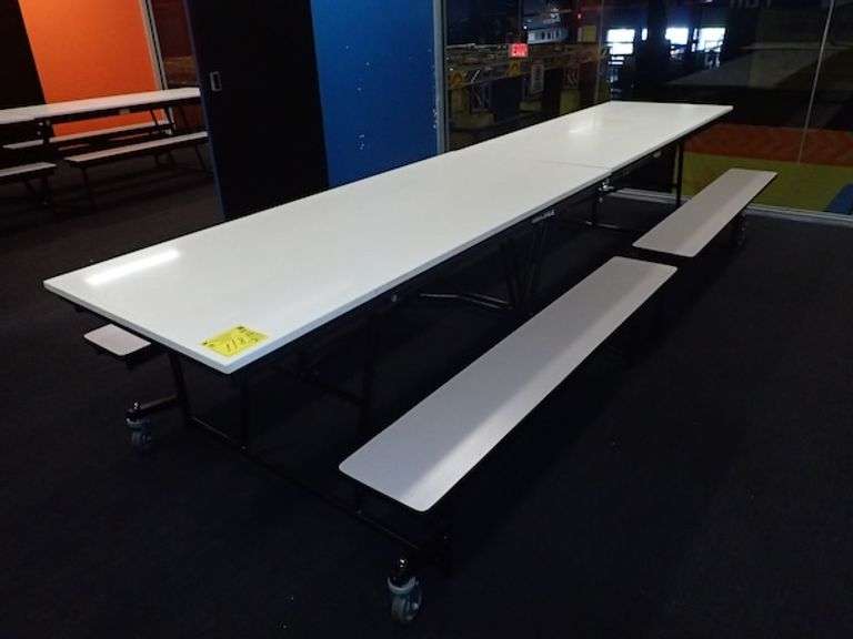 Learniture Mobile Bench Cafeteria Table 12' **sold 2X the money**