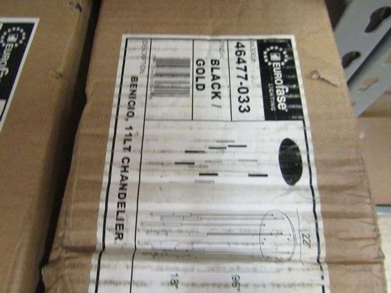 EUROFASE BENICIO 11-LIGHT CHANDELIER BLACK & MIX MDL. 46477-033, (sold 3x the money)