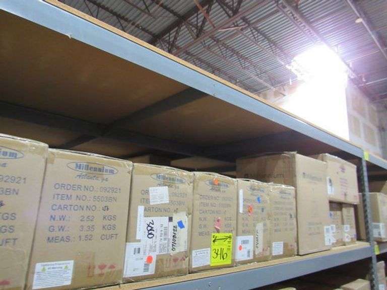 LOT OF APPROX. (10) BOXES : (6) BOXES MILLENNIUM LIGHTING 5503BN VANITY LIGHTS, (1) MILLENNIUM LIGHTING 2003BN, (2) MILLENNIUM LIGHTING 2704-CH, (1) MILLENNIUM LIGHTING 8144MB PENDANT