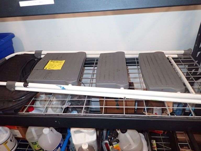 Metal NSF Racking w/ Wire Decking Shelves 6'4" X 2' X 6'6" w/ Contents