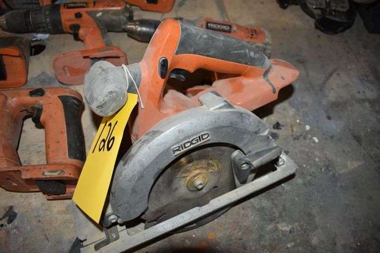 (6) RIGID CORDLESS TOOLS WITH (1) BATTERY AND (1) CHARGER
