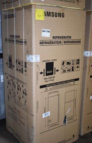SAMSUNG FRIDGE RT18M6215SR/AA 30-1/4 X  33-2/4 X 70-3/4 18-CF TOP REAL STAINLESS