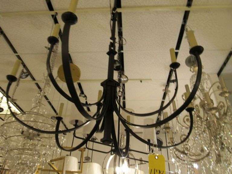 CHANDELIER OR PENDANT AS SHOWN * REFER TO PHOTOS * BUYER RESPONSIBLE FOR REMOVAL - BRING TOOLS AND LADDER AS ITEMS ARE CEILING MOUNTED 12'-14' CEILING HEIGHT*