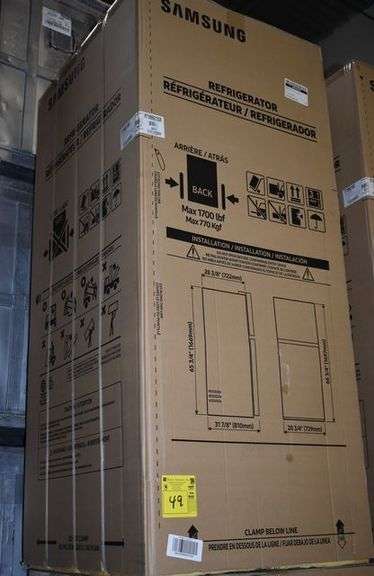 SAMSUNG FRIDGE RT18M6215SR/AA 30-1/4 X  33-2/4 X 70-3/4 18-CF TOP REAL STAINLESS