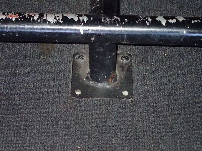 (EMPTY) Counter w/ Steel Foot Railings
