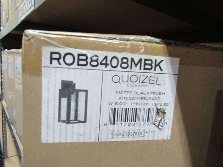 LOT, (2) QUOIZEL ROB8408MBK AND WVR8305EK