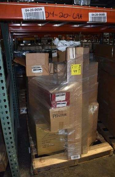 MIXED PALLET INCLUDING CORNER SHEILD, 10" DRUM FIXTURE, PET WASTE HEEDER ETC.