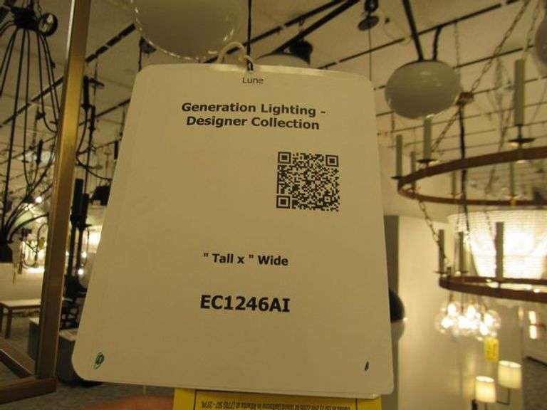CHANDELIER OR PENDANT AS SHOWN * REFER TO PHOTOS * BUYER RESPONSIBLE FOR REMOVAL - BRING TOOLS AND LADDER AS ITEMS ARE CEILING MOUNTED 12'-14' CEILING HEIGHT*