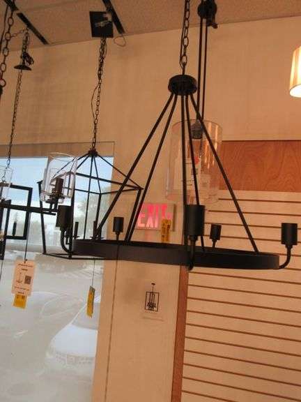 CHANDELIER OR PENDANT AS SHOWN * REFER TO PHOTOS * BUYER RESPONSIBLE FOR REMOVAL - BRING TOOLS AND LADDER AS ITEMS ARE CEILING MOUNTED 12'-14' CEILING HEIGHT*
