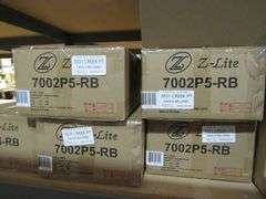 LOT OF APPROX. (7) Z-LITE LIGHTING 2-7002P5-RB CHANDELIER, 5, 3609A CHANDELIER