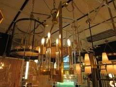 CHANDELIER OR PENDANT AS SHOWN * REFER TO PHOTOS * BUYER RESPONSIBLE FOR REMOVAL - BRING TOOLS AND LADDER AS ITEMS ARE CEILING MOUNTED 12'-14' CEILING HEIGHT*