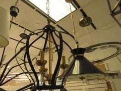 CHANDELIER OR PENDANT AS SHOWN * REFER TO PHOTOS * BUYER RESPONSIBLE FOR REMOVAL - BRING TOOLS AND LADDER AS ITEMS ARE CEILING MOUNTED 12'-14' CEILING HEIGHT*