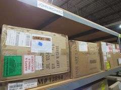 LOT, (2) GLASS SHADES, (1) 242175 AND (1) JRL-10247