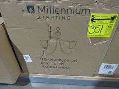 LOT OF APPROX. (5) BOXES: MILLENNIUM LIGHTING 99602-MG, 9805-SN, 42602-PBK, 42604-PBK