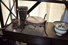 ASSORTED DÉCOR ON SHELF AS SHOWN