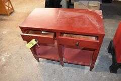 ET CETERA SIDE TABLE WITH 2-DRAWERS - APPROX. 36" X 18" X 30"