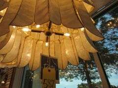 CHANDELIER OR PENDANT AS SHOWN * REFER TO PHOTOS * BUYER RESPONSIBLE FOR REMOVAL - BRING TOOLS AND LADDER AS ITEMS ARE CEILING MOUNTED 12'-14' CEILING HEIGHT*