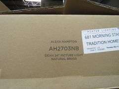 LOT OF (4) VISUAL COMFORT BRYANT SCONCE #TOB2022BZ-WG & (2) VISUAL COMFORT DEAN 24" PICTURE LIGHTS #AH2703NB