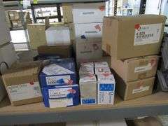 LOT OF (3) SHELVES, QUORUM 1902-86 WINDMILL CIR/SEED KIT-OB, ASSORTED DOWN RODS, ASSORTED CHAIN, QUORUM 1374-806 42"/30" LED PATIO LK WHITE, 4-5665 SQUARE GLS 5365 & 5665, QUORUM 4-5476 RPL GLASS MODUS SERIES, QUORUM 2.25" AMBER SCAVO BARREL, ASSORTED GLOBES, QUORUM 8" PLAIN WHITE MUSHROOM GLASS, FLUSH MAINT CHIME GRILL-TS, QUORUM 4LT CFL LK HOW-AS, MAIN STREET 3059-65 SATIN NICKEL ENCLAVE 1LT MINI STN, QUORUM 4-529 RPL, 4X6 GLS EMPIRE SER CLEAR FLUTED GLASS, ETC.