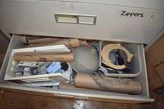 LOT, (1) 4-DRAWER METAL LATERAL FILE CABINET AND (1) 5-DRAWER METAL LATERAL FILE CABINET