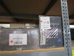 LOT OF (9) BOXES, (1) MONTE CARLO 152 CM ADLER 3ADBR60BKBK, (2) 132CM VISION 3VNR52RZWD-V1, (1) MONTE CARLO 178 CM MAVERICK MAX 3MAVR70RZW, (1) 70" MAVERICK MAX 3MAVR70RZW, (1) MONTE CARLO 132CM SYRUS 3SY52BSD, (1) 52" MONTE CARLO 3WY52BSD, (1) 244 CM LOFT 6LFR96PBSD, (1) MAVERICK LED 60" VISUAL COMFORT 3MAVR60AGP
