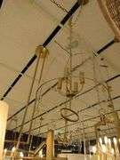 CHANDELIER OR PENDANT AS SHOWN * REFER TO PHOTOS * BUYER RESPONSIBLE FOR REMOVAL - BRING TOOLS AND LADDER AS ITEMS ARE CEILING MOUNTED 12'-14' CEILING HEIGHT*